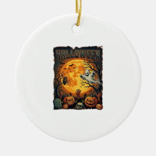 Halloween Ghost Full Moon Jack Lanterns Zombie Han Ceramic Ornament