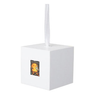 Halloween Ghost Full Moon Jack Lanterns Zombie Han Cube Ornament
