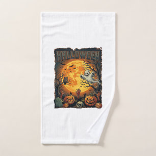 Halloween Ghost Full Moon Jack Lanterns Zombie Han Hand Towel