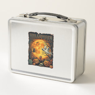 Halloween Ghost Full Moon Jack Lanterns Zombie Han Metal Lunch Box