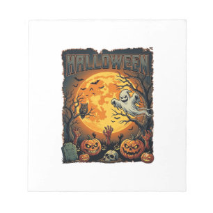 Halloween Ghost Full Moon Jack Lanterns Zombie Han Notepad