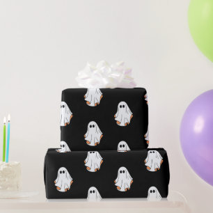Halloween Ghost, Funny Halloween, Halloween Party Wrapping Paper