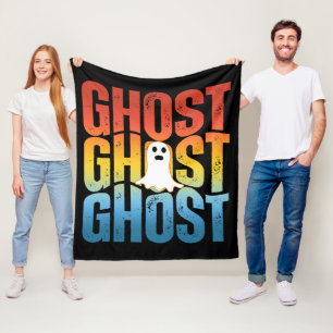 HALLOWEEN GHOST GHOST GHOST FLEECE BLANKET