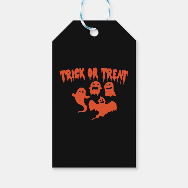 HALLOWEEN GHOST                            GIFT TAGS (Front)