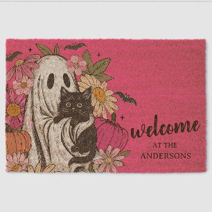 Halloween Ghost Girly  Fiber Doormat