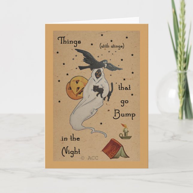 Halloween Ghost Greeting Card (Front)