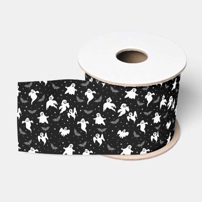 Halloween Ghost Grosgrain Ribbon (Spool)