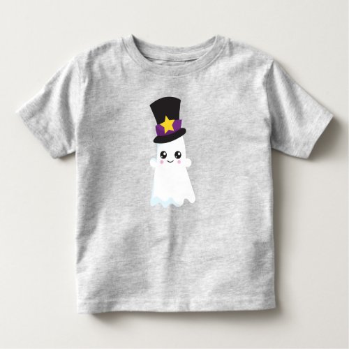 Halloween Ghost Hat Trick Or Treat Boo Toddler T_shirt