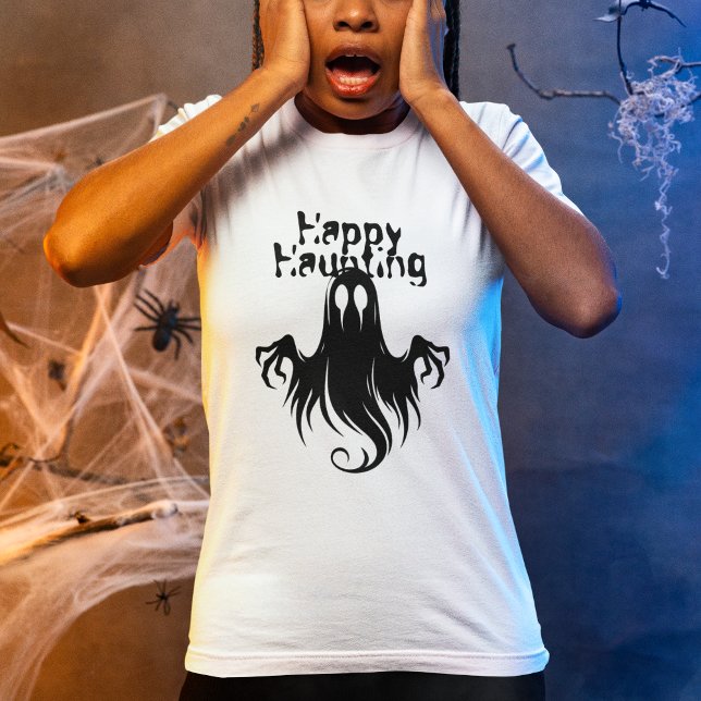 Halloween Ghost Haunted Forest Costume Party T-Shirt (Creator Uploaded)