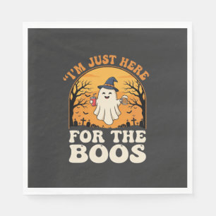 Halloween Ghost Here For The Boos Napkins