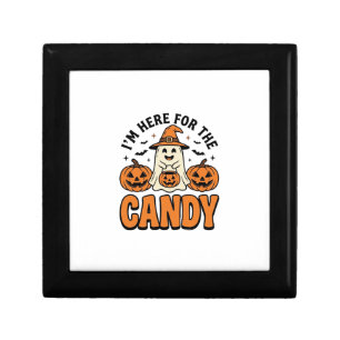 Halloween Ghost Here For The Candy Cute Vintage_1 Gift Box