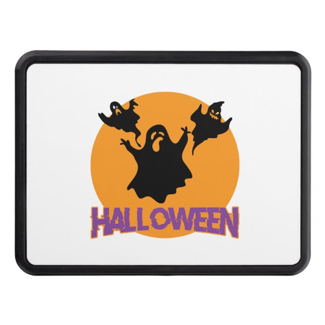 Halloween ghost           hitch cover (Front)