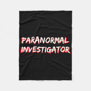 Halloween Ghost Hunting Paranormal Investigator Fleece Blanket