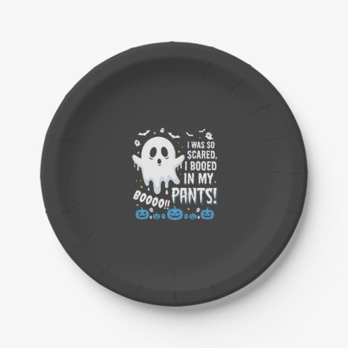 Halloween Ghost I Booed My Pants Design Paper Plates