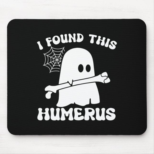 Halloween Ghost I Found Humerus Funny Costume Mens Mouse Pad (Front)