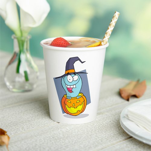Halloween Ghost Jack O Lantern Paper Cups