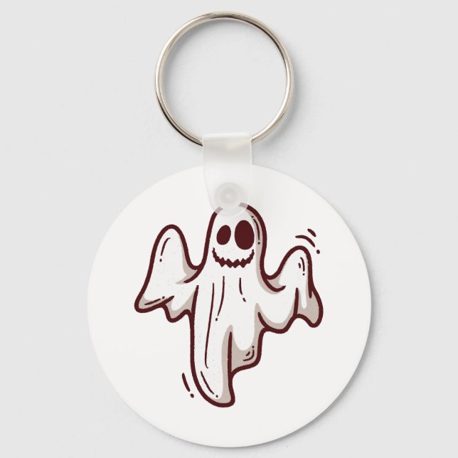 Halloween ghost   keychain (Front)