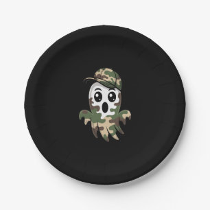 Halloween Ghost Kids Paper Plates