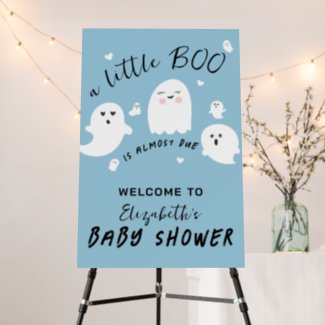 Halloween Ghost Little Boo Boy Baby Shower Welcome