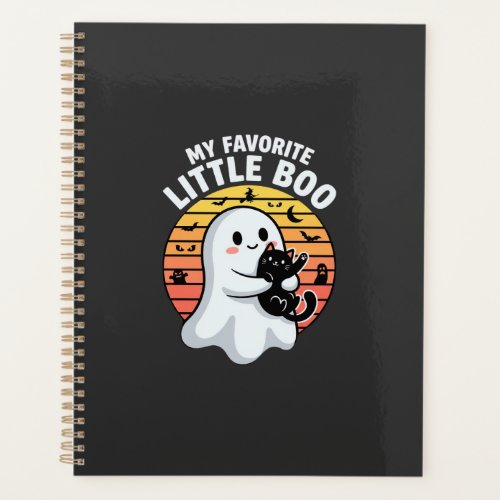 Halloween Ghost Little Boo Cat Planner