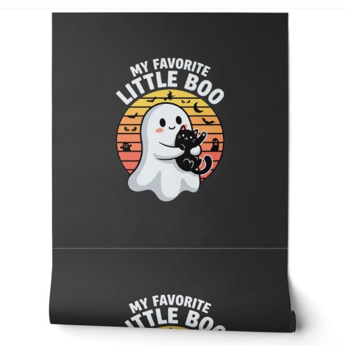 Halloween Ghost Little Boo Cat Wallpaper