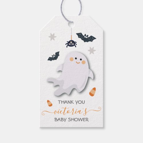 Halloween Ghost Little Boo Gift Tags
