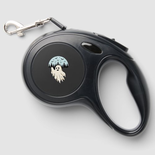Halloween Ghost Moon Forest Design_1 Retractable Pet Leash