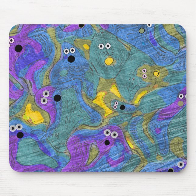 Halloween Ghost Mouse Pad (Front)
