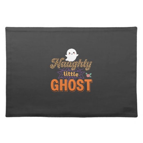 Halloween Ghost Naughty Little Ghost Design Cloth Placemat