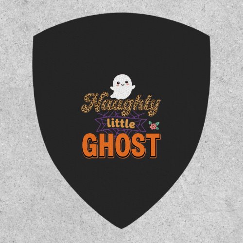 Halloween Ghost Naughty Little Ghost Design Patch