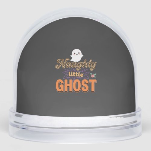 Halloween Ghost Naughty Little Ghost Design Snow Globe
