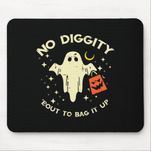 Halloween Ghost No Diggity Costume Boys Girls Kids Mouse Pad