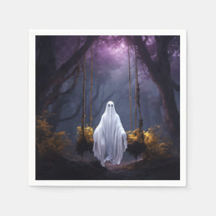 Halloween Ghost On Swing Napkins