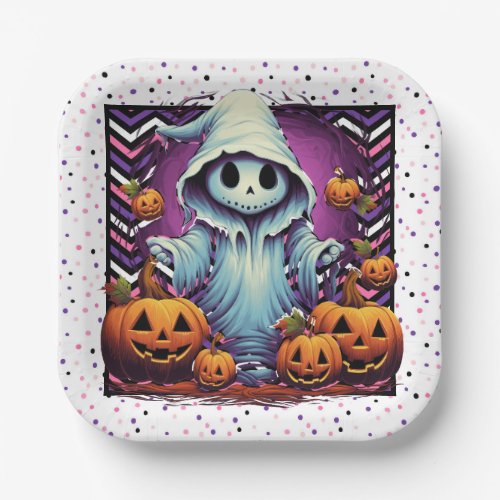 Halloween Ghost  Paper Plates