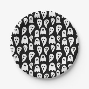 Halloween Ghost Paper Plates