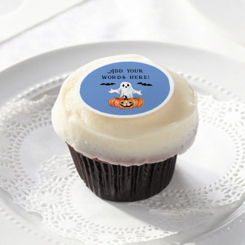 Halloween Ghost Party Edible Frosting Rounds