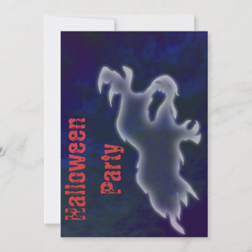 Halloween Ghost Party Invitation Template