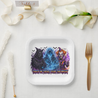 Halloween Ghost Party Plates – Spooky & Colorful