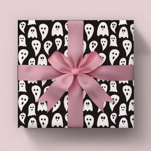 Halloween Ghost pattern Wrapping Paper Sheets
