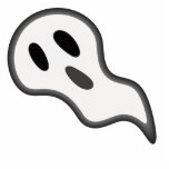 Halloween Ghost Photo Sculpture<br><div class="desc">Customizable scary Halloween Ghost. This design is available for a variety of products. Text adding is optional.</div>