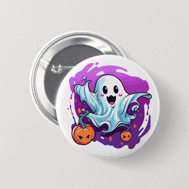 Halloween Ghost Pin (Front & Back)
