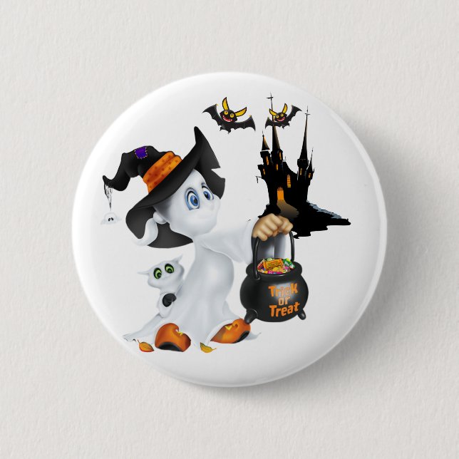 Halloween Ghost Pin (Front)