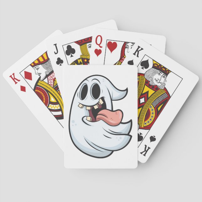 Halloween ghost poker cards (Back)