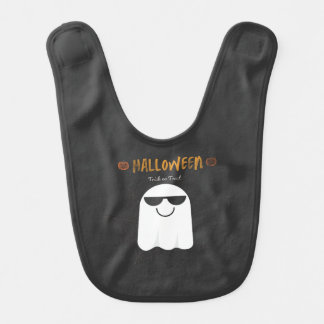 Halloween Ghost Pumpkin Baby Bib