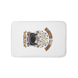 Halloween Ghost Pumpkin Crew Bath Mat