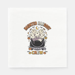 Halloween Ghost Pumpkin Crew Napkins