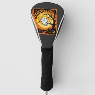 Halloween Ghost Pumpkin Haunted Tree Golf Head Cover