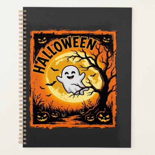Halloween Ghost Pumpkin Haunted Tree Planner