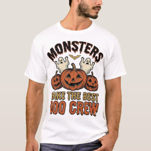 Halloween Ghost Pumpkin Vintage Engraving Funny Te T-Shirt