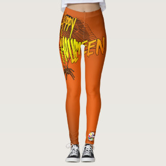 Halloween Ghost Pumpkin Witch Leggings